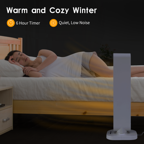 32 Inch Electric Space Heater with Remote 4 Heat Modes Setting, Overheating Protection