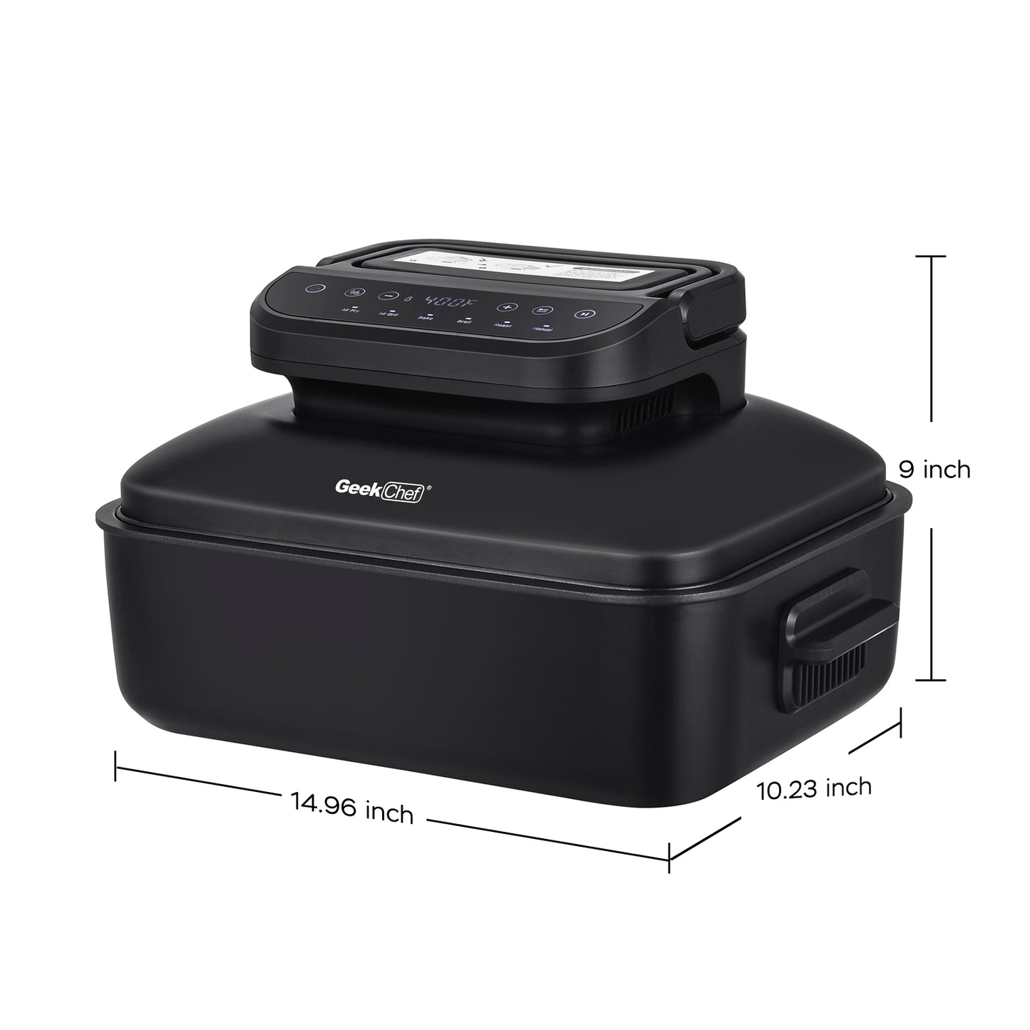 Geek Chef 7 In 1 Smokeless Electric Indoor Grill, Portable 2 in 1 Indoor Tabletop Grill & Griddle