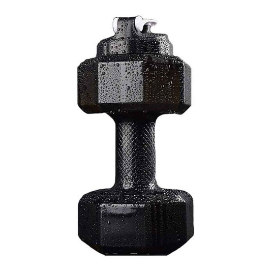 Water Bottle 2.2L Dumbbell Shaped Sport Drink Exercise Gym Protein