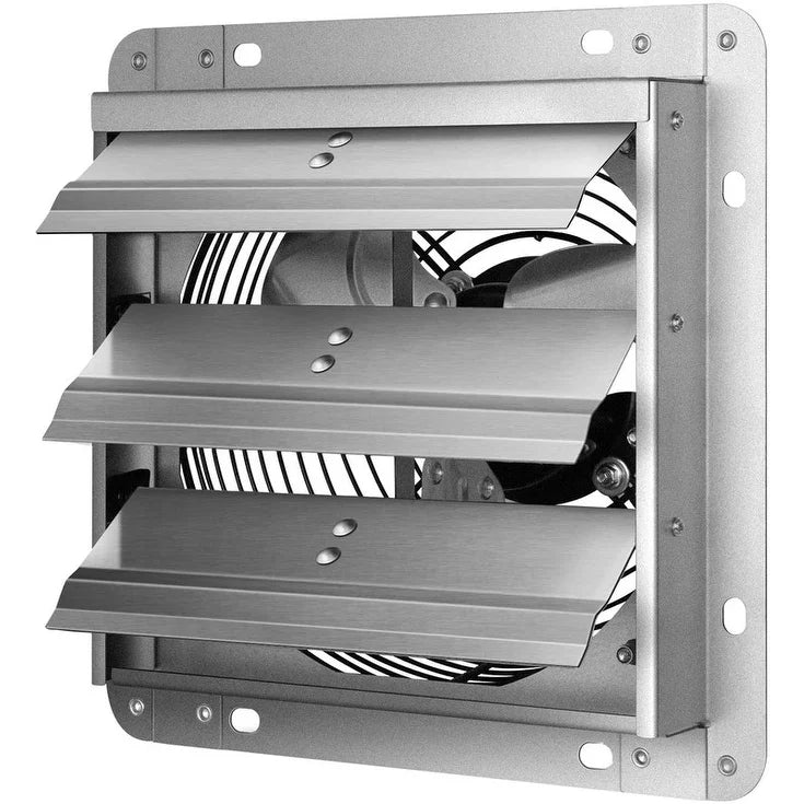 Shutter Exhaust Fan Aluminum,115 V, 60Hz, 63W, 0. 52A, 1630RPM, 705CFM