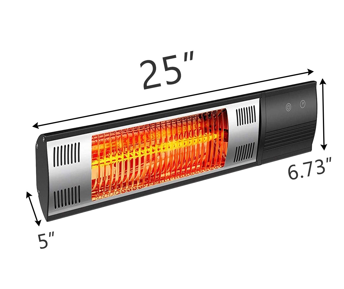 Simple Deluxe Wall Mounted Patio Outdoor Heater with Remote Control