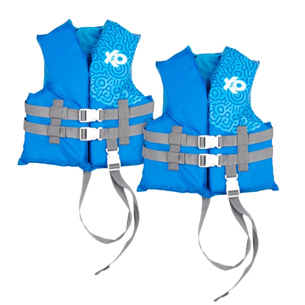 X2O Child Open-sided Vest, Blue; 2-pack