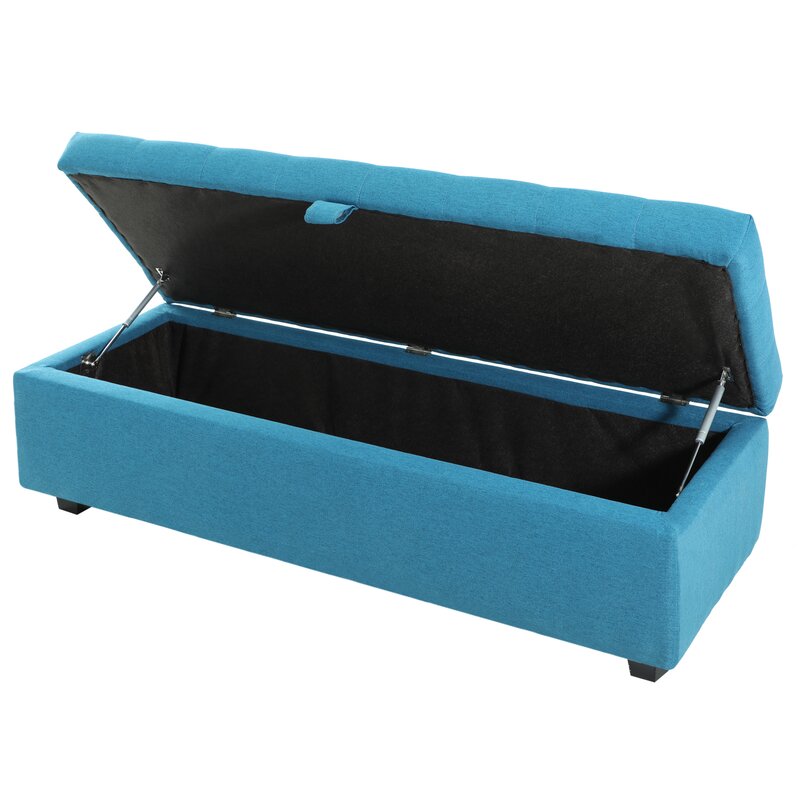 Mydepot 51.2'' Wide Tufted Rectangle Storage Ottoman with Storage