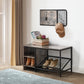 3 Tier Shoe Bench with Coat Hooks