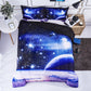 3D Bedding Set 3pc Queen Outer Space Universe Print Comforter Set