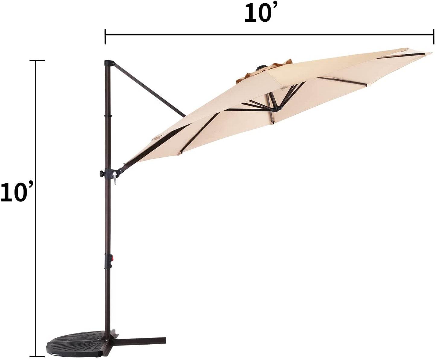 10FT Outdoor Aluminum Patio Umbrella