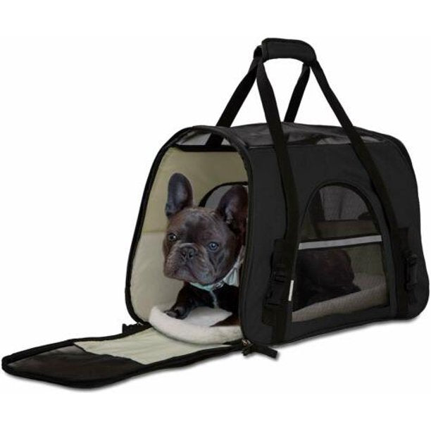 Cat Carrier,Soft-Sided Pet Travel Case Carrier for Cats,Dogs Puppy Comfort Portable Foldable Pet Bag Airline Approved Portable Foldable Travel Bag