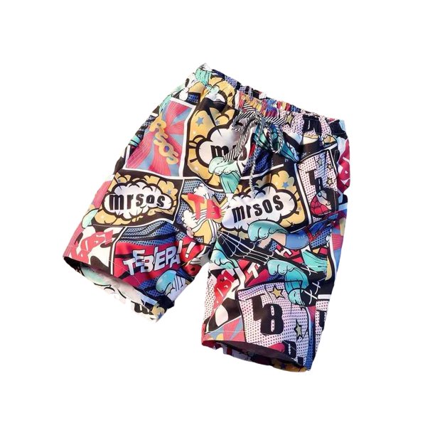 Avamo Men Fashion Swim Trunks Quick Dry Summer Beach Shorts Teen Boys Hawaiian 3D Printing Bathing Suit with Pockets