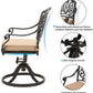 Outdoor Chairs Swivel Patio Dining Chairs with Cushion,2 Pcs