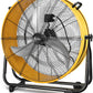 Yellow Multi-Purpose High Velocity Floor Fan or Wall Fan