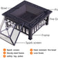 32 inch Outdoor Fire Pit Table Outside Backyard Patio Square Firepit Table
