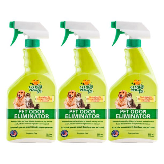 Citrus Magic Pet Stain Odor Remover, 22 Fluid Ounce, 3 Count