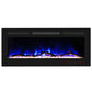 Wall Mounted Tempered Glass Electric Fireplace