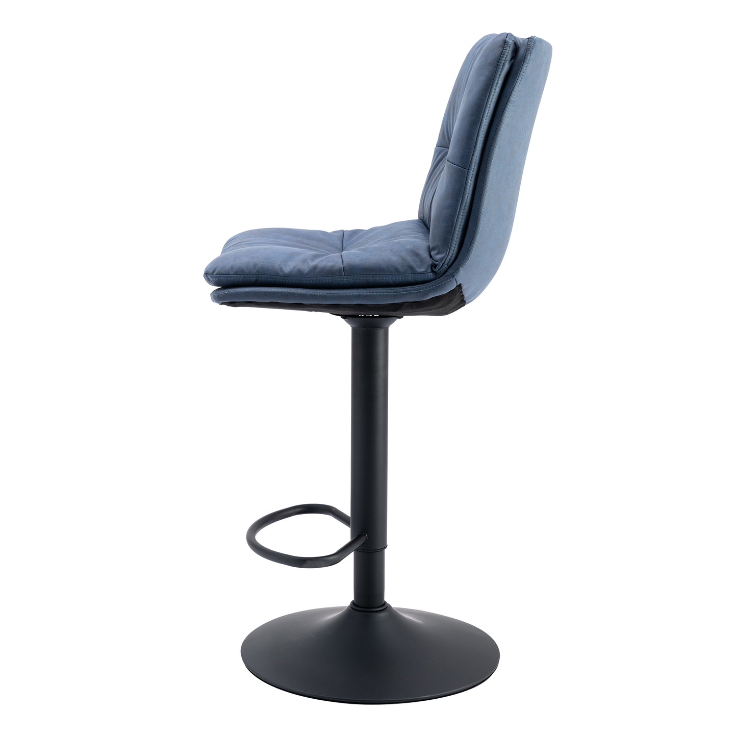 Bar Stool With Backrest And Footrest, 2 Sets