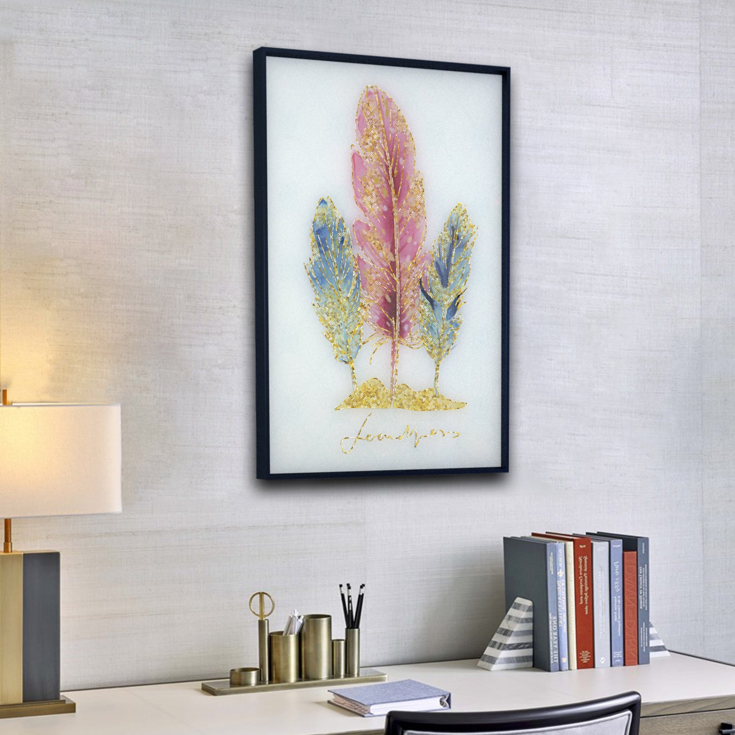 4mm Tempered Glass Wall Art, UV Digital Printed,warm color, Wall Decor