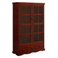 Storage Cabinet with Tempered Glass Doors and Adjustable Shelves