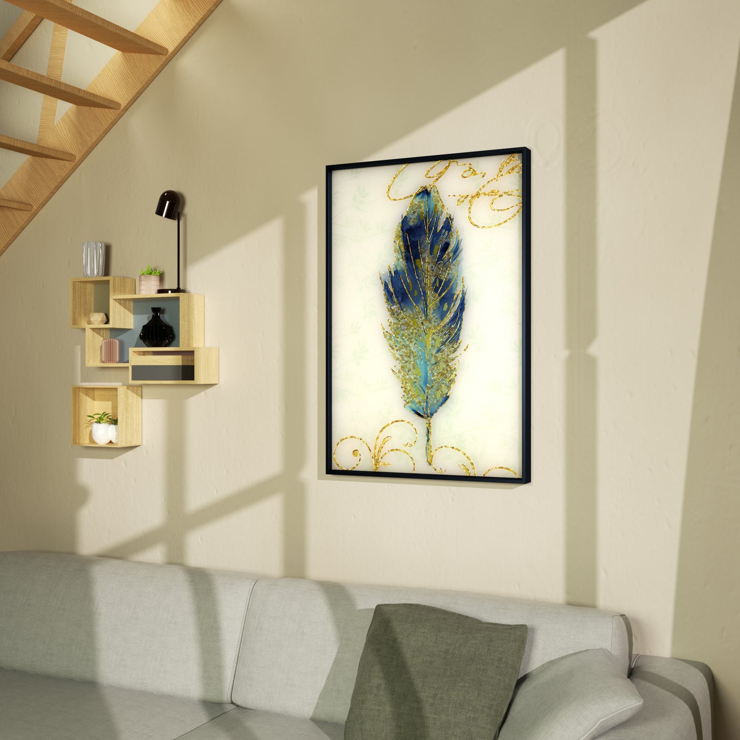 4mm Tempered Glass Wall Art, UV Digital Printed,warm color, Wall Decor