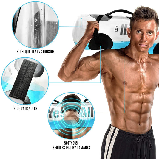 Aqua Weight Bags for Full Body Training - Alternative for Sandbag, Gym Bag - Portable Stability Fitness Equipment - Perfect Agility, Durability, Strength Workouts for Indoors and Outdoors