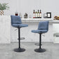 Bar Stool With Backrest And Footrest, 2 Sets