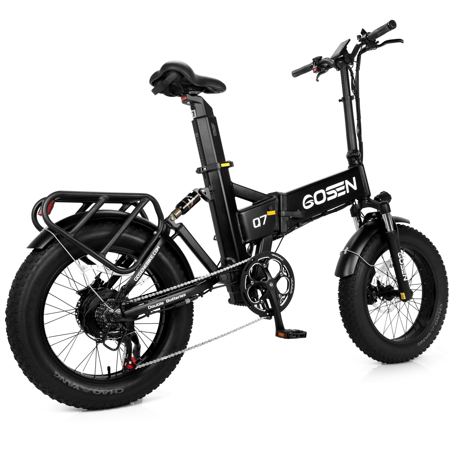 Dual Battery Folding Fat Tire Ebike - Q7