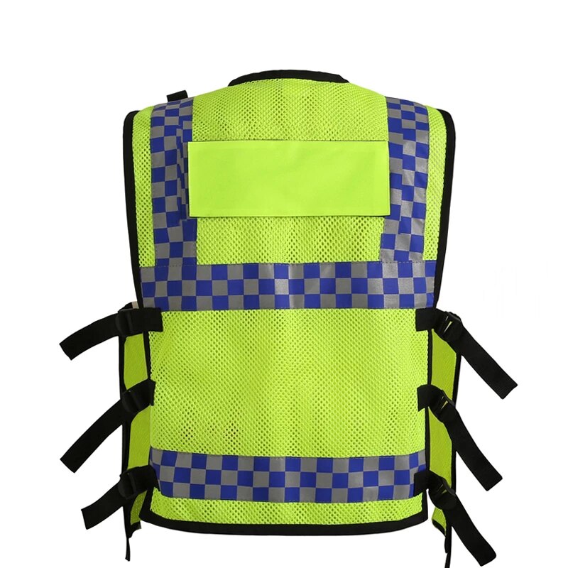 Motorcycle Cycling Reflective Vest Cloth Safety High Visible Jacket Vest Traffic Police Reflective Vest