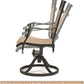 Set of 2 Outdoor Patio Swivel Dining Chairs