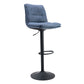 Bar Stool With Backrest And Footrest, 2 Sets