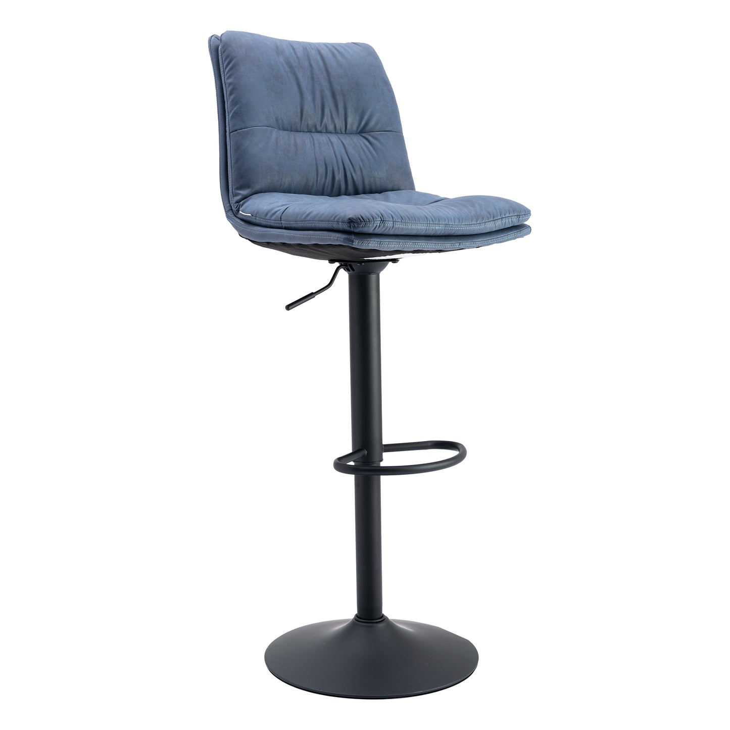 Bar Stool With Backrest And Footrest, 2 Sets