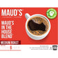 Maud's Medium Dark Roast Coffee (In The House Blend), 100ct. Solar Energy Produced Recyclable Single Serve Medium Dark Roast Coffee Pods – 100% Arabica Coffee California Roasted, KCup Compatible