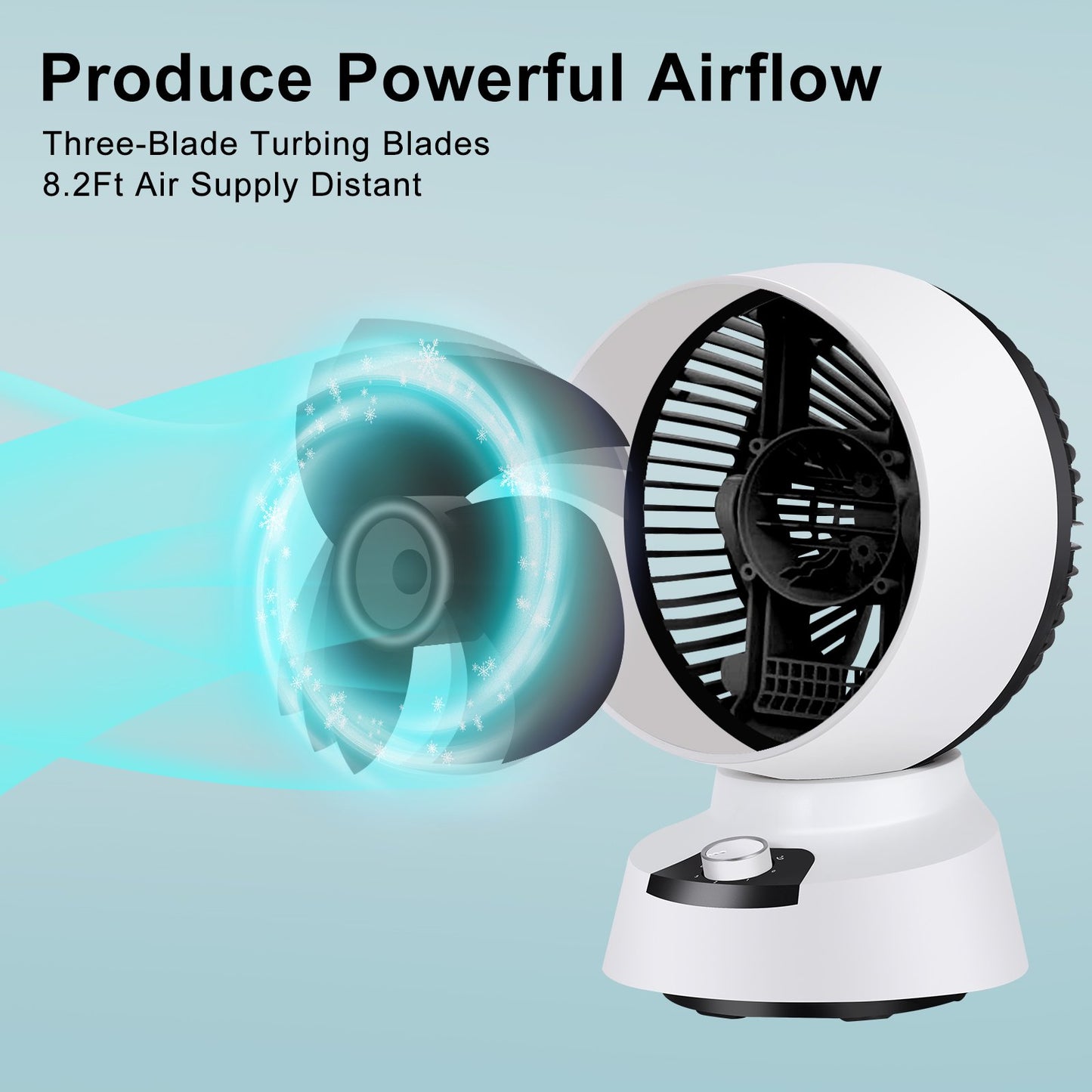 9 inch Personal Desktop Fan with 3 Speeds