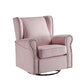 Swivel Chair w/Glider , Pink Fabric