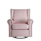 Swivel Chair w/Glider , Pink Fabric