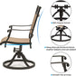 Set of 2 Outdoor Patio Swivel Dining Chairs