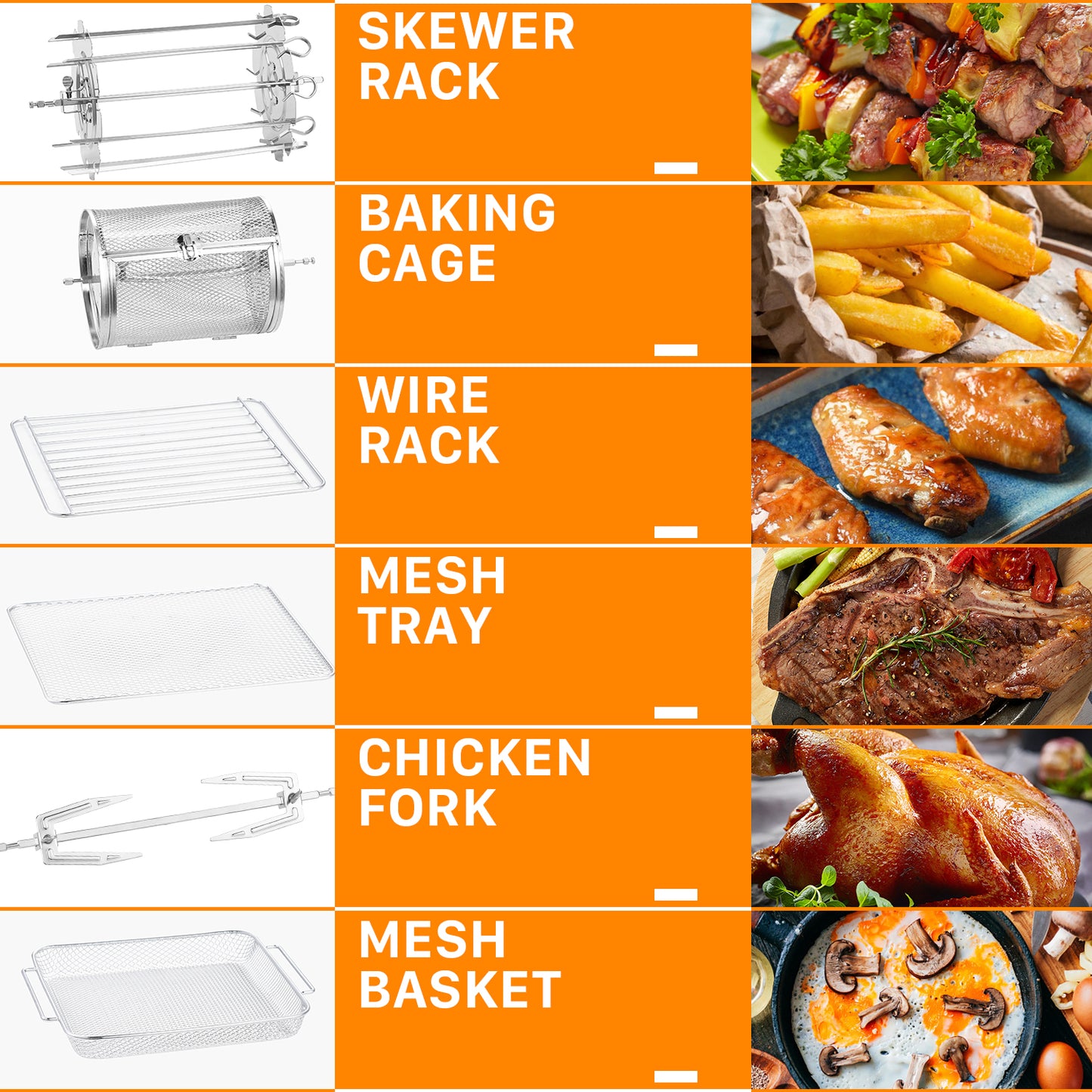 Geek Chef Air Fryer Oven Toaster 4 Slice Toaster Convection Airfryer Countertop Oven, 14.7 Quart