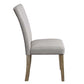 Side Chair (Set-2) in Gary PU & Oak Finish