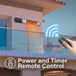 Simple Deluxe Wall Mounted Patio Outdoor Heater with Remote Control
