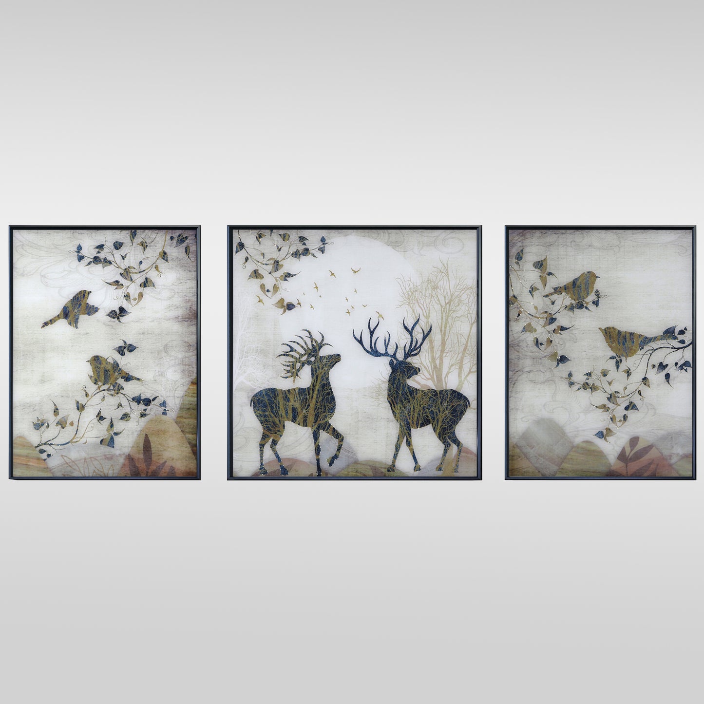 4mm Tempered Glass Wall Art, UV Digital Printed, Desert View Printed Painting, Sunset Wall Decor