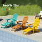 TALE Folding Adirondack Chair with Pullout Ottoman with Cup Holder, Oaversized, Poly Lumbe