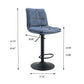 Bar Stool With Backrest And Footrest, 2 Sets