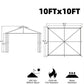 10x10 Ft Patio Gazebo Outdoor Instant Canopy