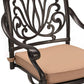 Outdoor Chairs Swivel Patio Dining Chairs with Cushion,2 Pcs