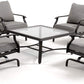 5 PCS Outdoor Patio Conversation Set  Rocking Patio Chair Set